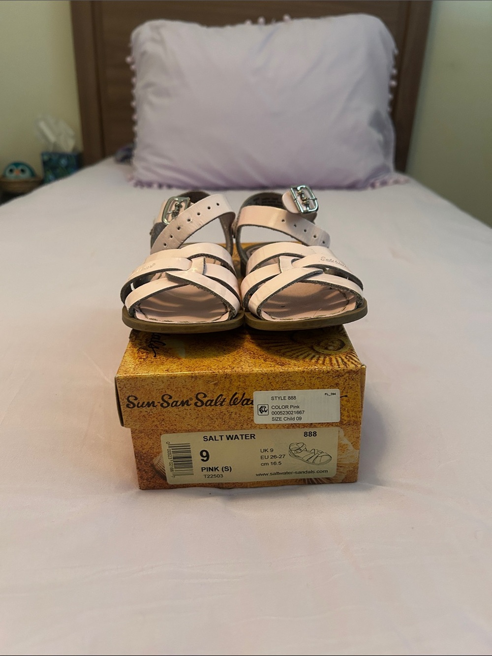 Salt Water Sandals by Hoy Pink Strappy Kids Sandals